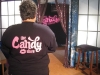 Candy's Manager on set