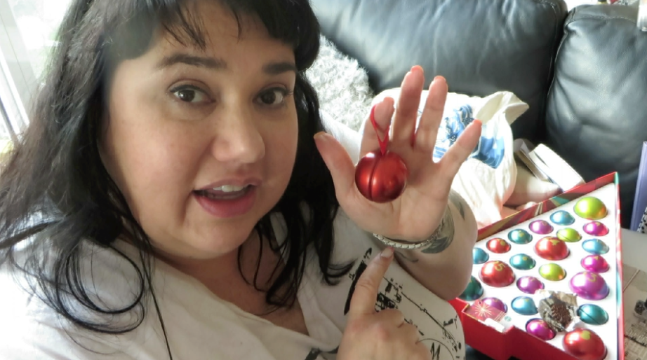 Screen grab from Day 2 Vlogmas 2015 - opening of the advent calendars!!!